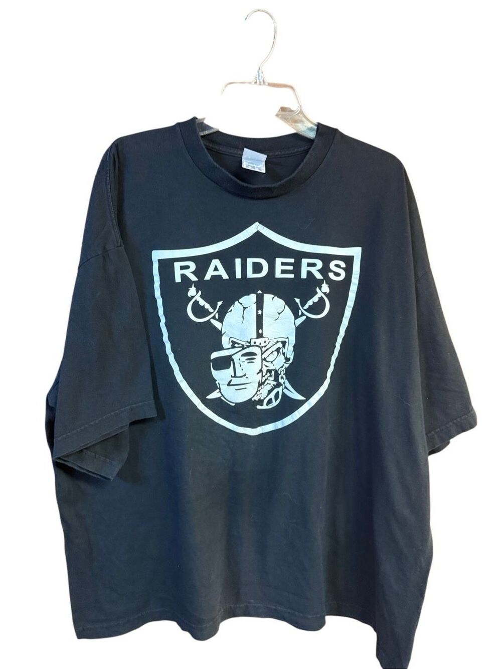 vintage TND   Los Angeles Raiders black t-shirt Sz 3XL